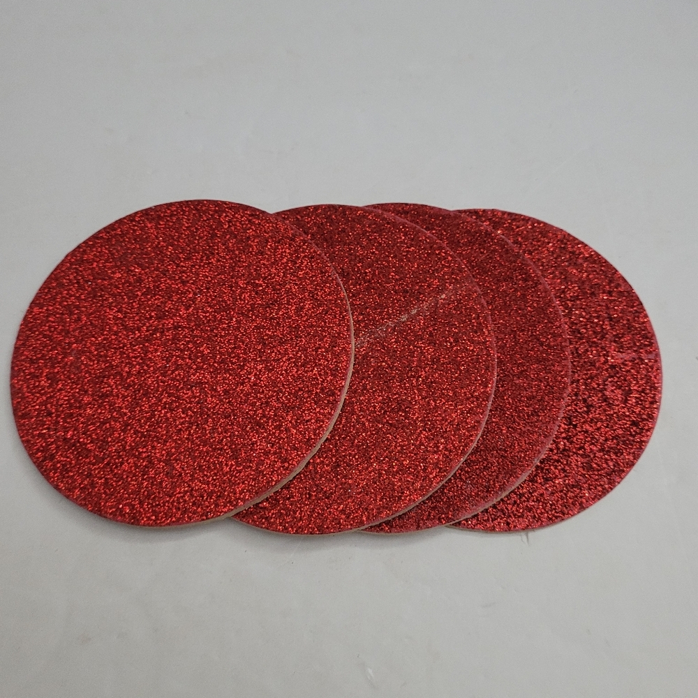 Four red coasters. 287